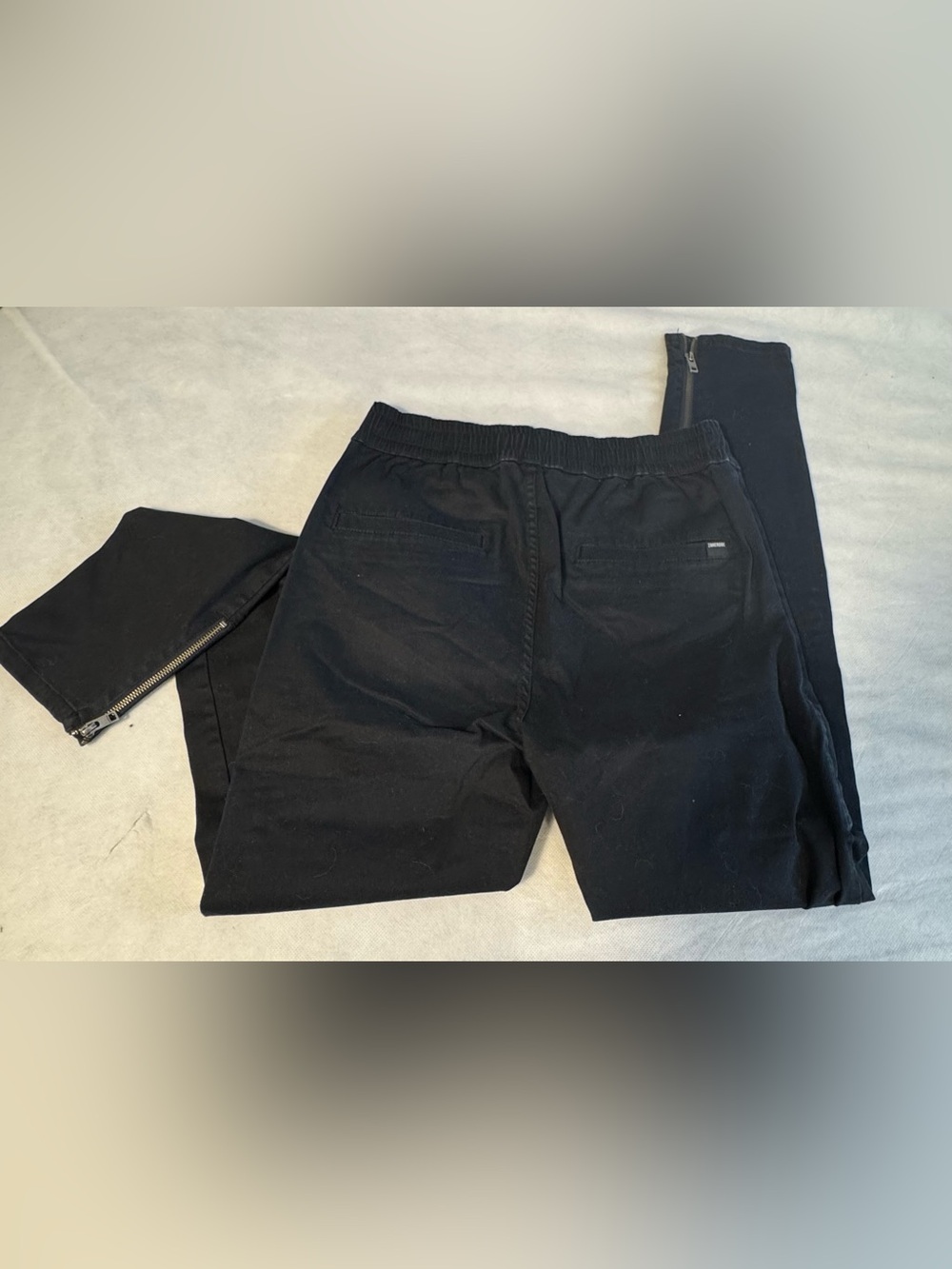 ZANEROBE Black Zip Hem Jogger Pants Men’s Size 32 Streetwear Tapered